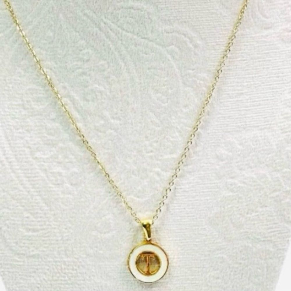 18K Gold Plated Initial Letter T Chain Necklace